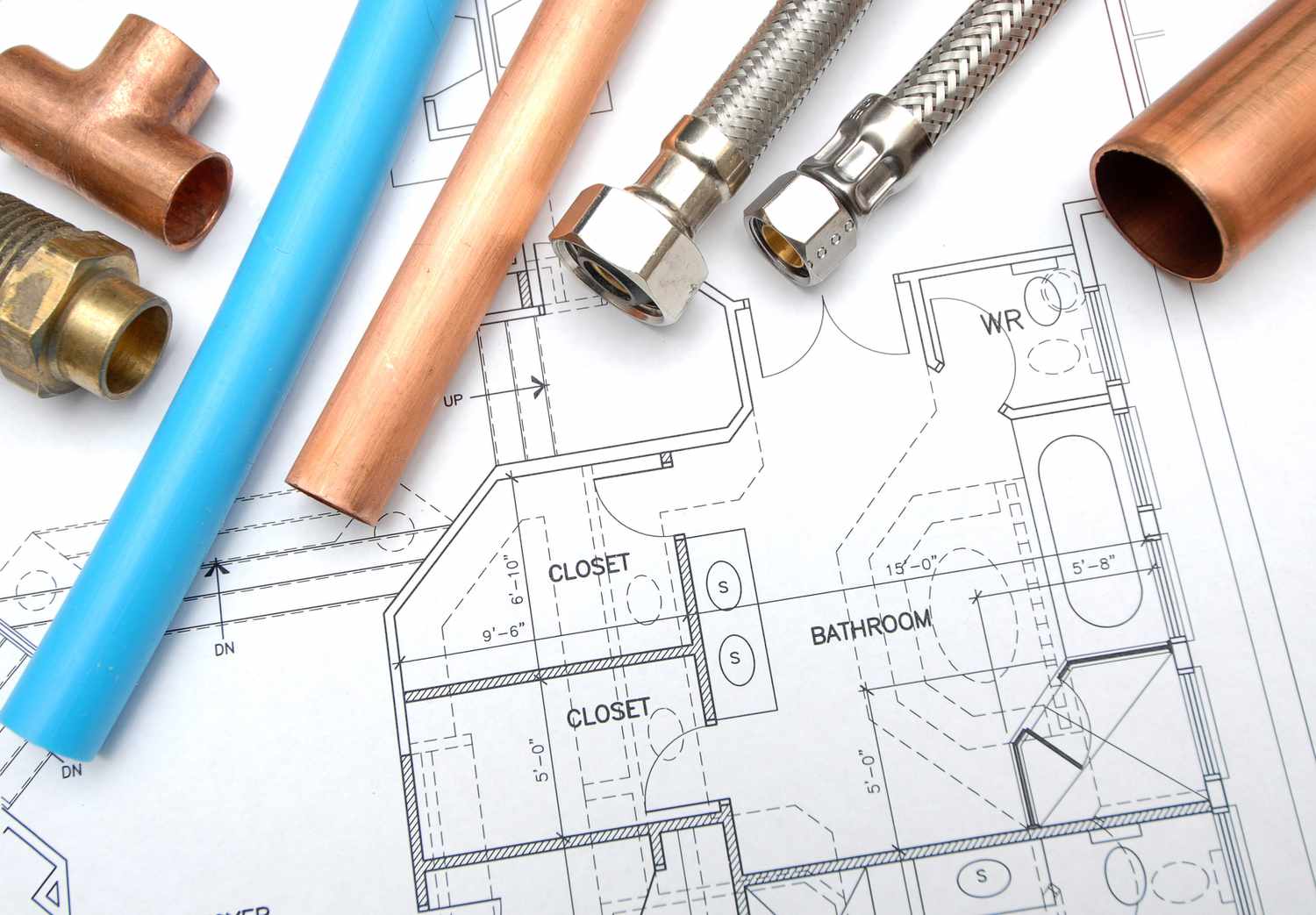 bathroom pipes