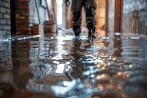 Flooded basement