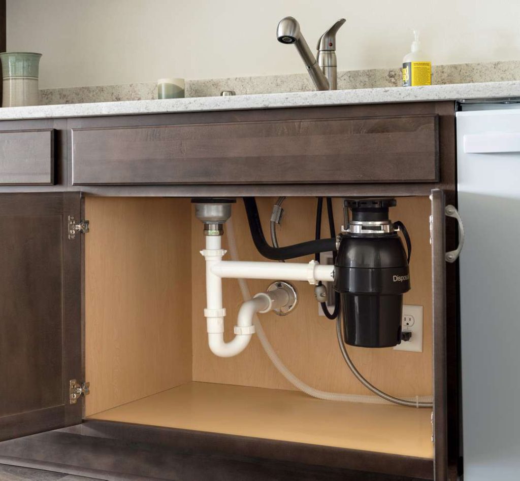 garbage disposal under kitchen sink