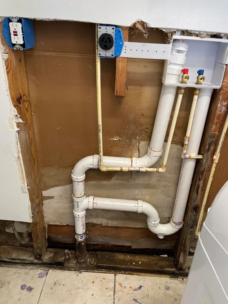 Plumbing for laundry room repaired