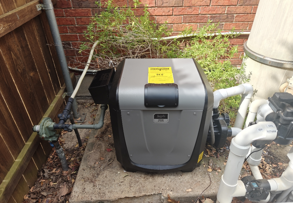 pool heater gas