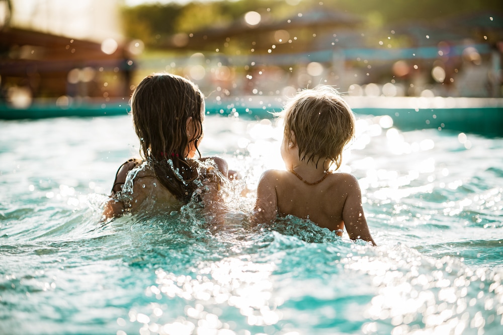 Kids in pool