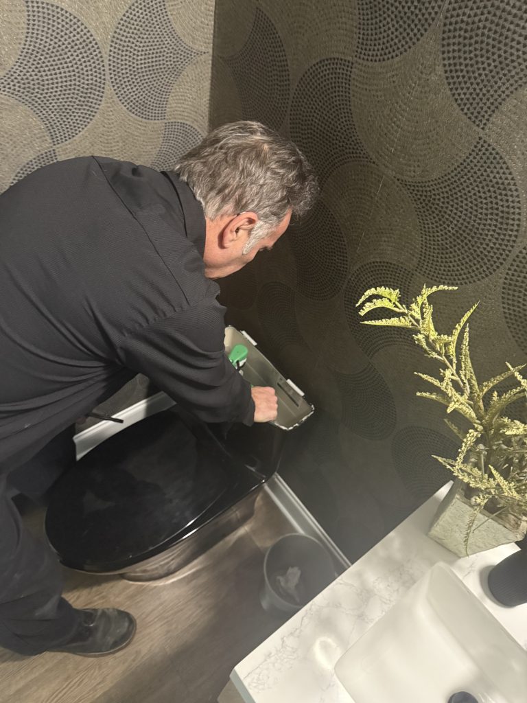 Toilet repair by Morgan Plumbing