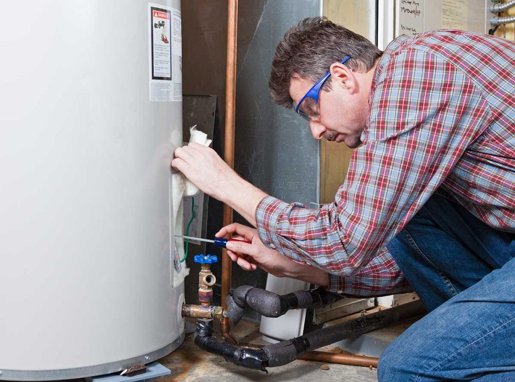 Hot water heater diagnostic and repair or installation
