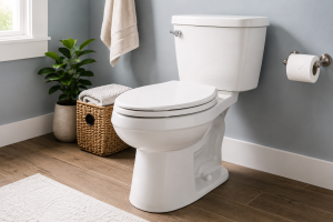 Clean and working toilet